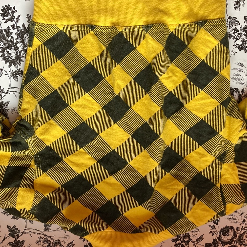 Yellow and Black checkerboard shirt